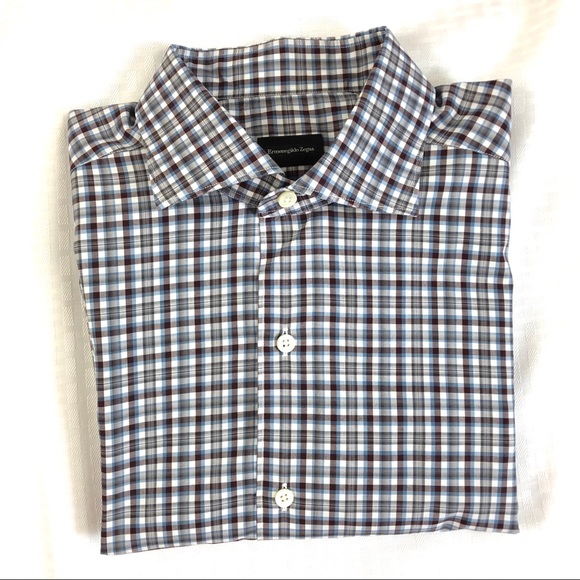 Ermenegildo Zegna Button Down Shirt sz L - Picture 2 of 8